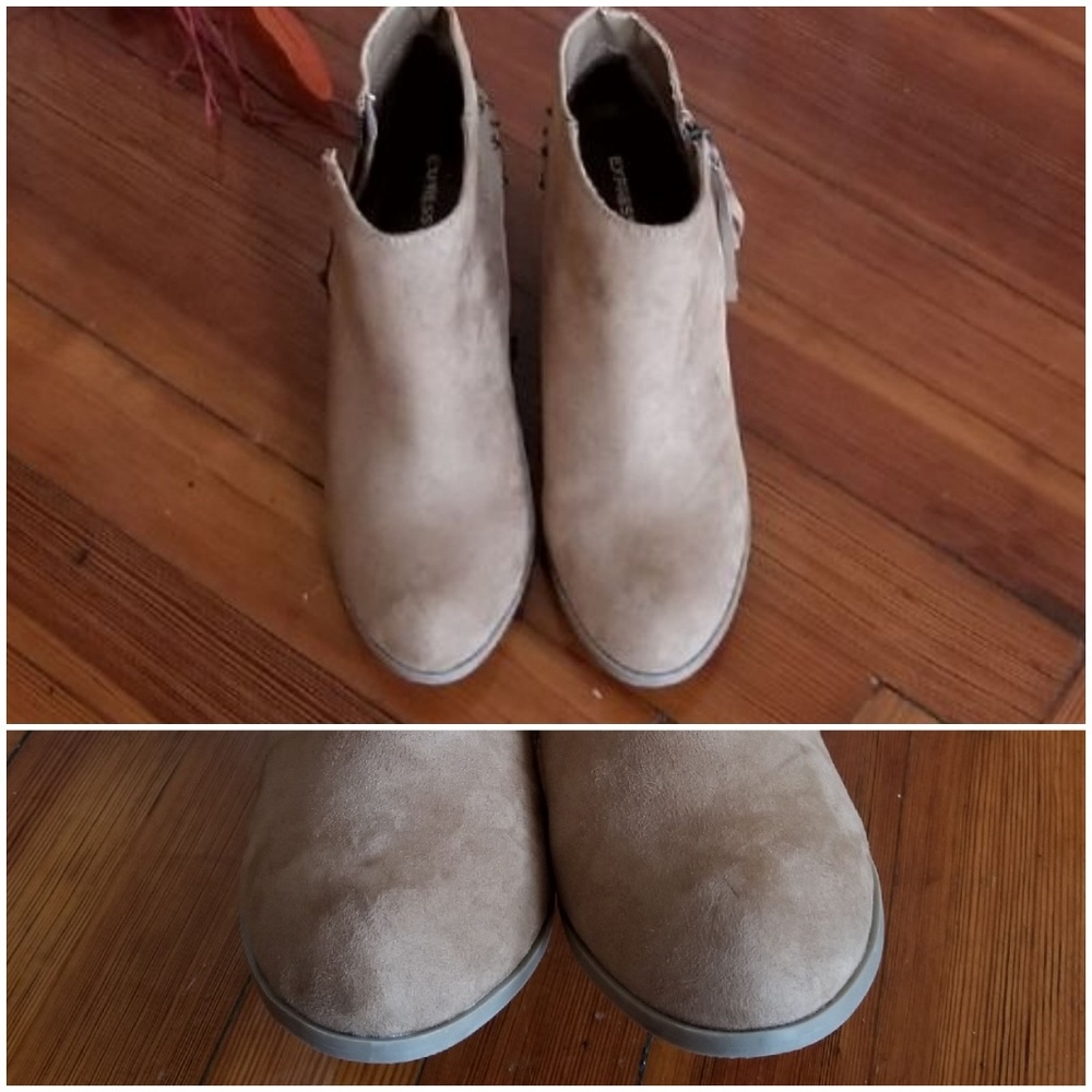 Express Ankle Booties Tan / Camel Color. Size 8 - image 4